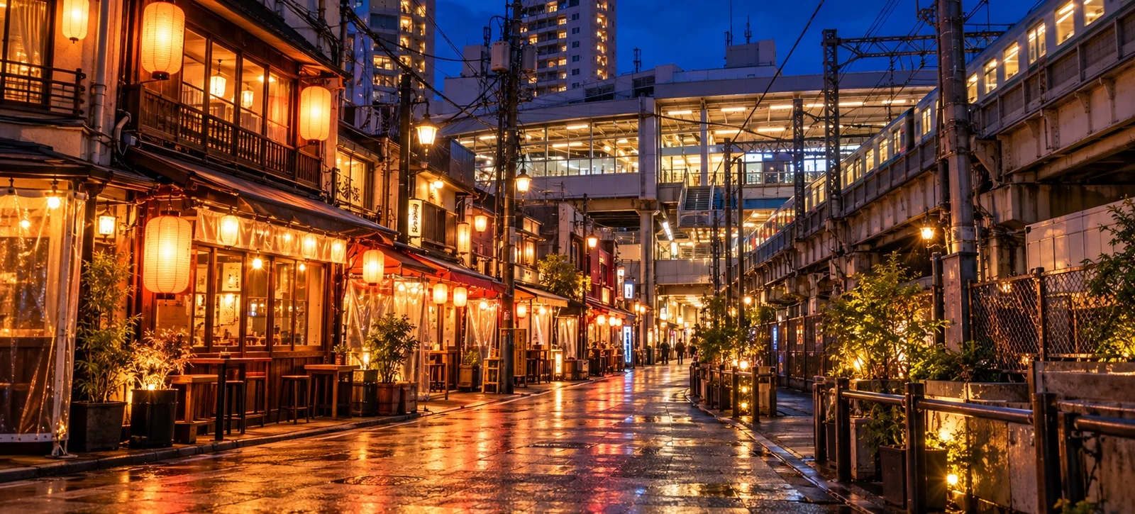 大井町の街並み